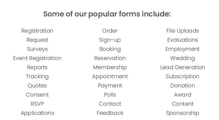 online web forms