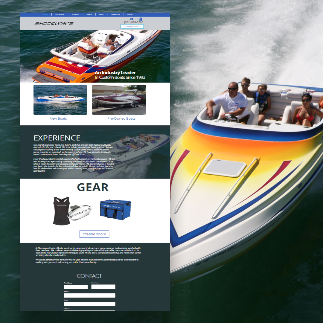 shockwave boats website image